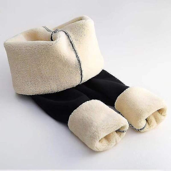 Kvinders vinter-sherpa-fleeceforede leggings Z Grey M