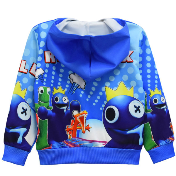 Rainbow Friends Drenge Hættetrøje Jakke ool Blue Sweatshirt Tøj k C 150cm