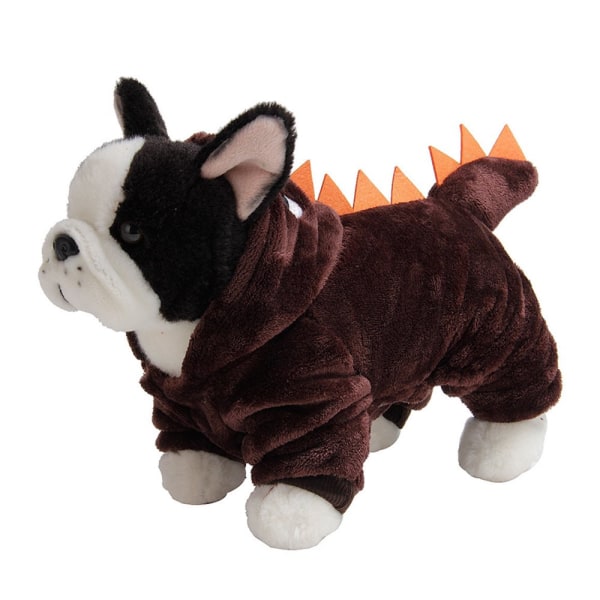 Yesbay Haoween Pet Dog Vap Hoodie Chains Cute Dinosaur Party Cospay Kostume,Lysegrøn - coffee l