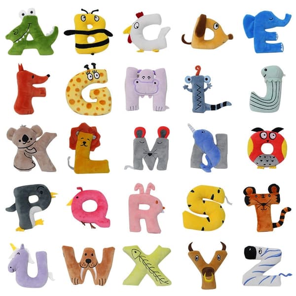 26 Style Alphabet Lore Plyschleksak samlarbar julklapp k W