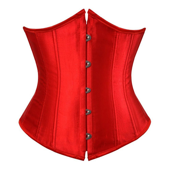 Underbust Corset Corselete Alusvaatteet RED y red L