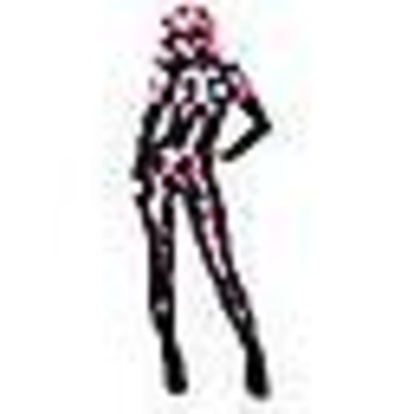Kvinder Halloween Skelet Ben Ramme Jumpsuit Bodysuit Cosplay Festkostume Z X PINK 150cm
