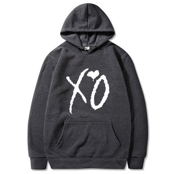 Hip Hop höst / vinter Hooded tröja XO kärlek mönster stil 2 H 3XL