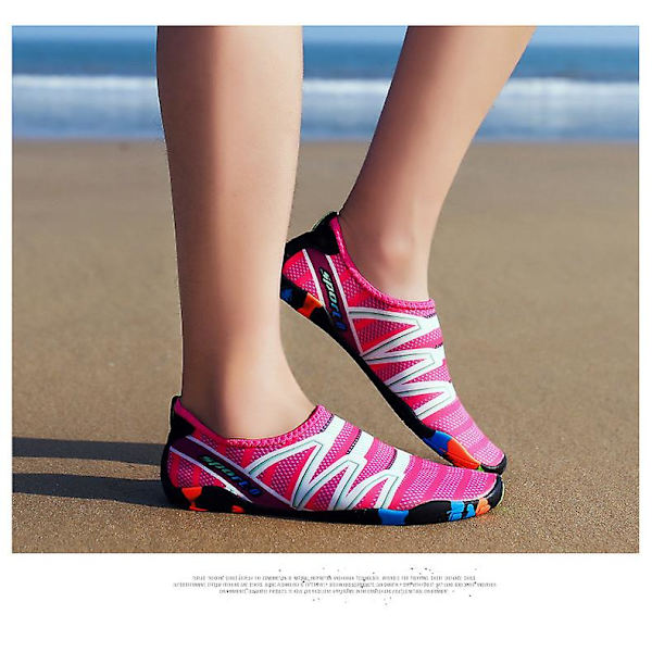 Uimavesikengät Outdoor Beach Vesisukat Avojaloin kahluukengät Quick Dry Shoes W Rose Red 41