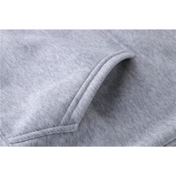 Hoodies Långärmad Hood Sweatshirt Toppbyxor Set - Gray Hoodie S