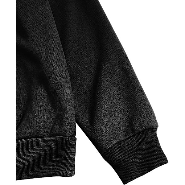 HAUFR naisten kirjekuvioinen pitkähihainen kiristysnyörillinen huppari Z X A Black Medium