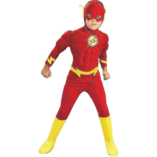 Childs The Flash Superhero Costume Kids V 7-8Years