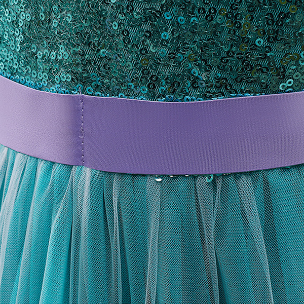 Lille Havfrue Ariel Tulle Prinsesse kjole Cosplay kostume wz 5-6 Years