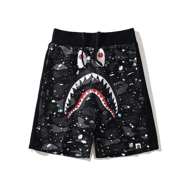 Bape shark head shorts til mænd Y . black S(160-165CM)