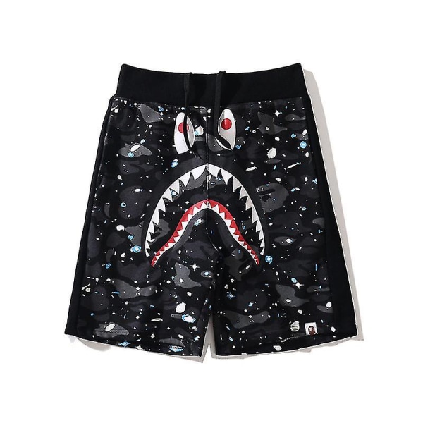 Bape shark head shorts til mænd Y H black S(160-165CM)