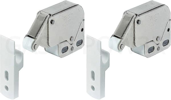 x2 Mini Touch Catch Lås Skab Campingvogn Autocamper Skabsdøre