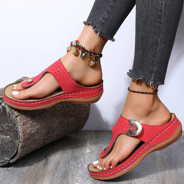 Dam Sandaler Mjuk Botten Kilar Skor Dam Sommar Sandaler Med . Blue 37