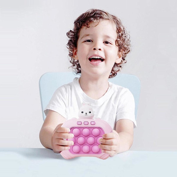 Pop It Game - Pop It Pro Light Up Game Quick Push Fidget Game HZR Pink Rosa Kanin