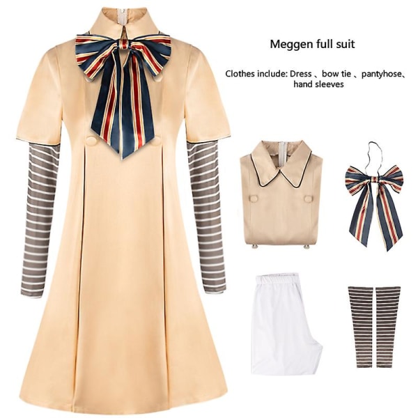 2023 M3gan Cosplay Kostym Fancy Dress Barn Kvinnor M3gan Outfits Halloween Carnival Kostym - XXL