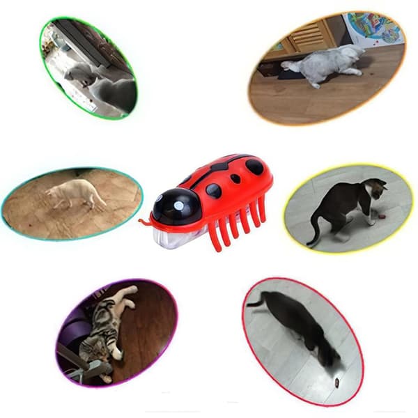2 stk Mini Beetle Elektrisk Insekt Kat Bug Vibration Pet W