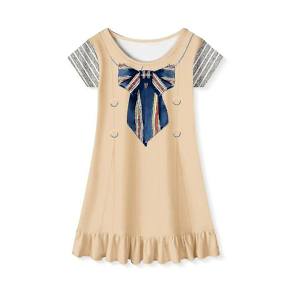 3-8 år Barn Jenter M3gan Robot Doll Kostymekjole Cosplay Festkjole Gaver-e Z X 3-4 Years