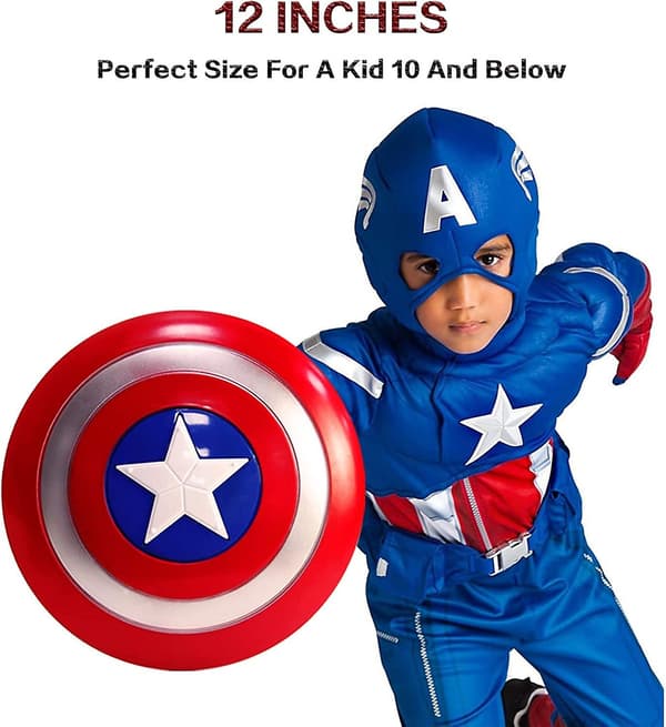 Captain America Shield Barnkostyme Superhelt Kledd Opp - Perfet2