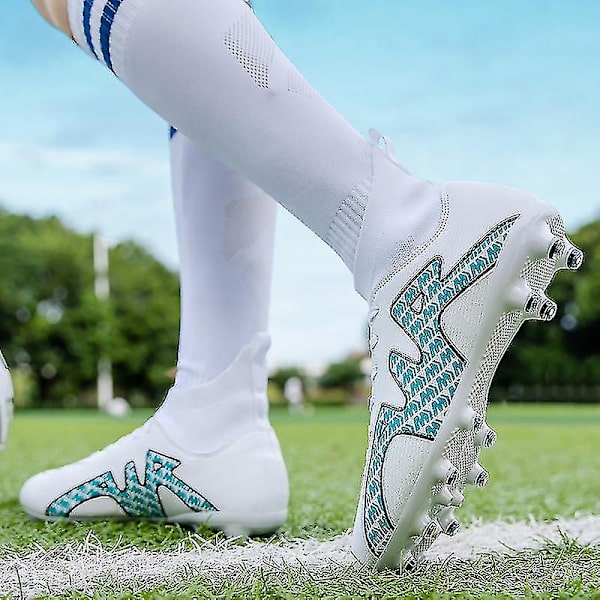 Fotbollsskor för män Vuxna barn Yttersula Halkfria unisex sneakers Z X White 36