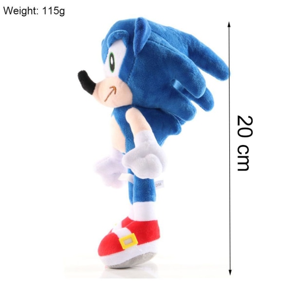 Sonic Anime Figuuri Pehmonukkelelu Sininen W blue