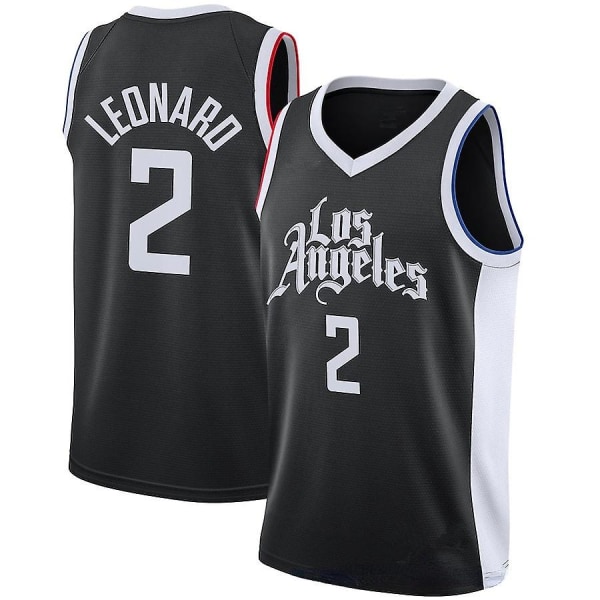 Nba Clippers Basketballklær Kawhi Leonard nr. 2 kortermet XXL