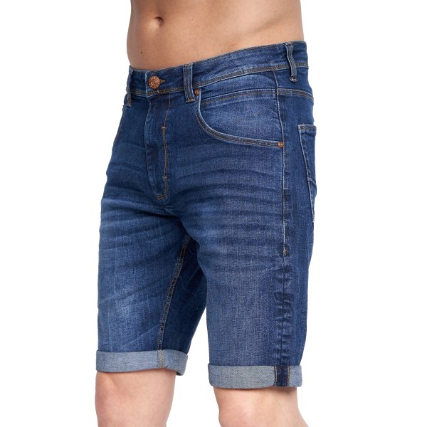 Duck and Cover Herr Musstone Denim Shorts Z X Dark Wash 32R