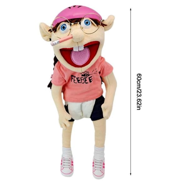 Jeffy Puppet Jeffy Hand Puppet Tecknad plyschleksak stoppad docka k