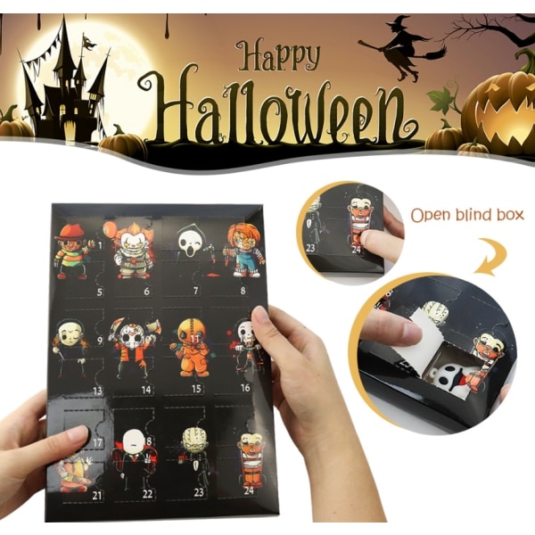 Halloween-adventskalender med overraskelsesleker, nedtelling av ferien til Halloween HZR B-Old Model