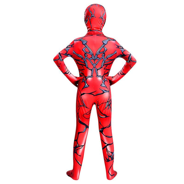 Venom Carnage Spiderman Cosplay Kostume Børne Voksen Zentai Bodysuit W Red 100 Kids (90-100cm)