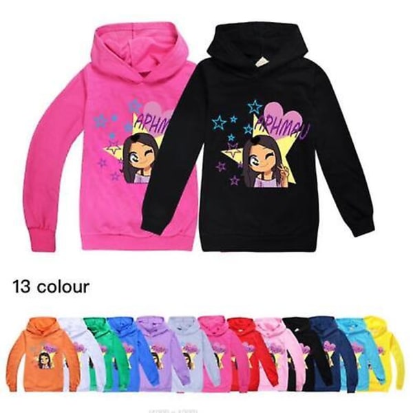 Barn Gutter Jenter Aphmau Hettegenser Genser Langermet Genser Pullover 2-14y Z X Pink 150CM 9-10Y