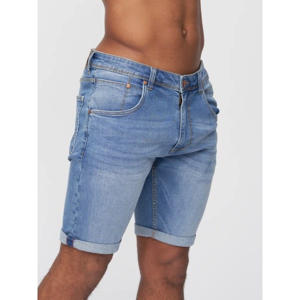 Duck and Cover Miesten Musstone Denim Shortsit Z X Light Wash 34R