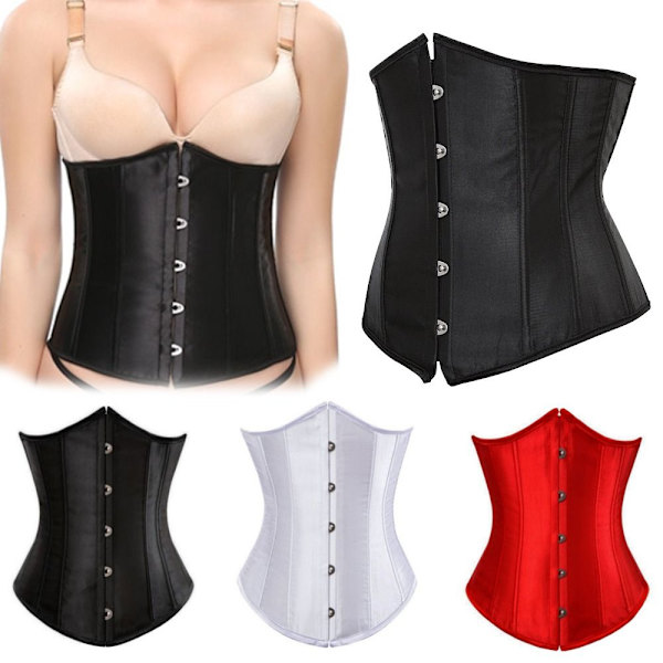 Underbust Corset Corselete Alusvaatteet RED y red M