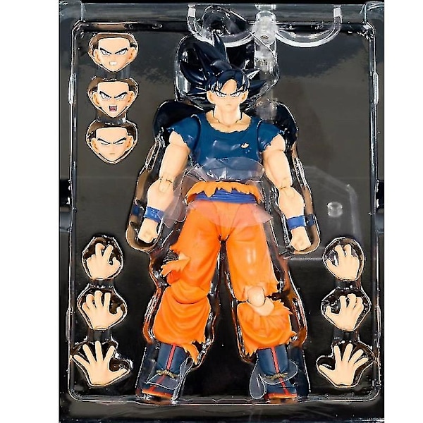 Anime Dragon Ball Figur Son Goku Figur SHF Super Svart Hårig Son Goku PVC Actionfigur Modelldocka Leksak Figur Samleobjekt Gave Til Barn Black