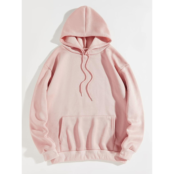 HAUFR naisten kirjekuvioinen pitkähihainen kiristysnyörillinen huppari Z X A Light Pink X-Small