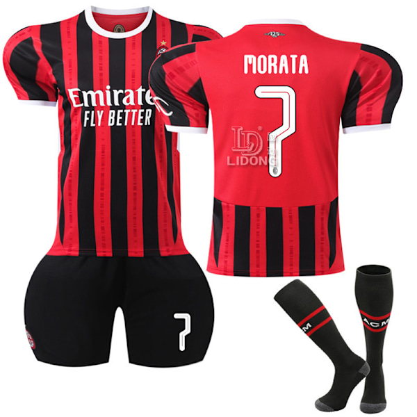 Jud- 2425 AC Milan Champions League Edition Fodboldtrøje 7 MORATA #20