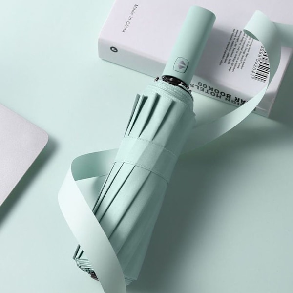 Automatisk Paraply 12 Ribs Paraply GRØN Green