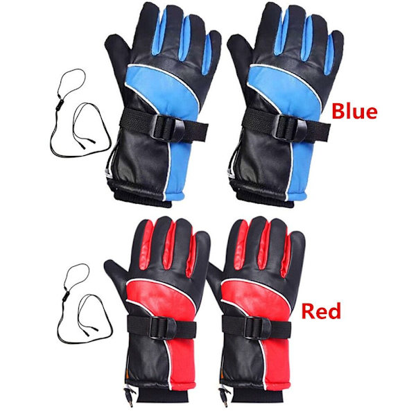 Elektriska USB uppvärmda handskar Handvärmare Uppladdningsbar y Red