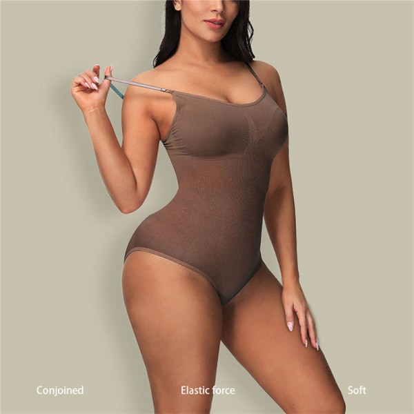 Body Shapewear Seamless Body Shaper Belly Hip Shapewear - Black M