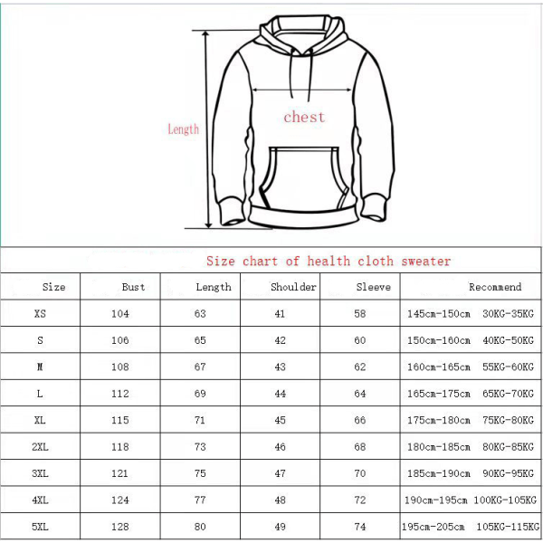 VM Hoodies Sweatshirts Toppe Casual Langærmet Streetwear Z 110cm