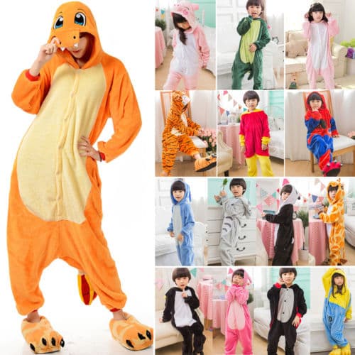 Barn tegneserie Søt hettegenser Pullover Bodysuit Pyjamas Jumpsuit Z X #10 115cm