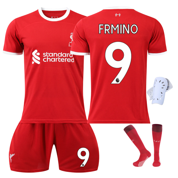 Sesong 2023-24 Liverpool skjorte nr. 11 Salah 9 Firmino yz NO.9 FRMINO XL