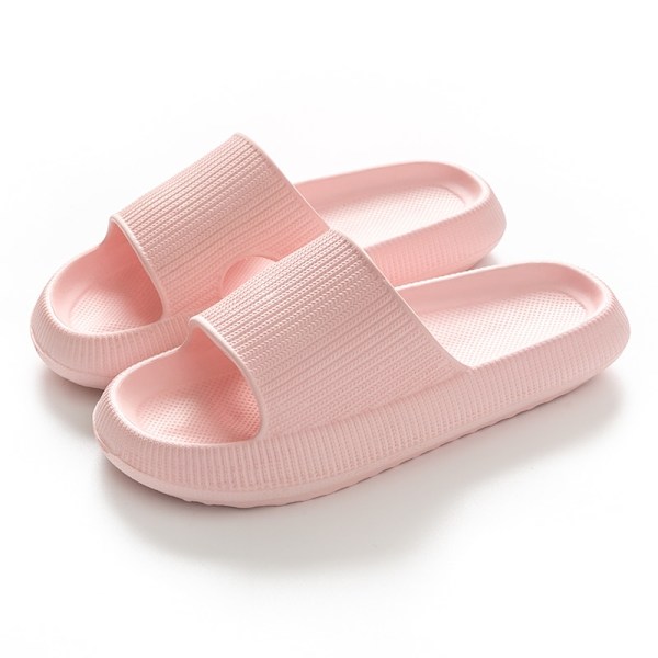 Kvinnor Tjock Platform Cloud Tofflor H pink 42-43(270mm)