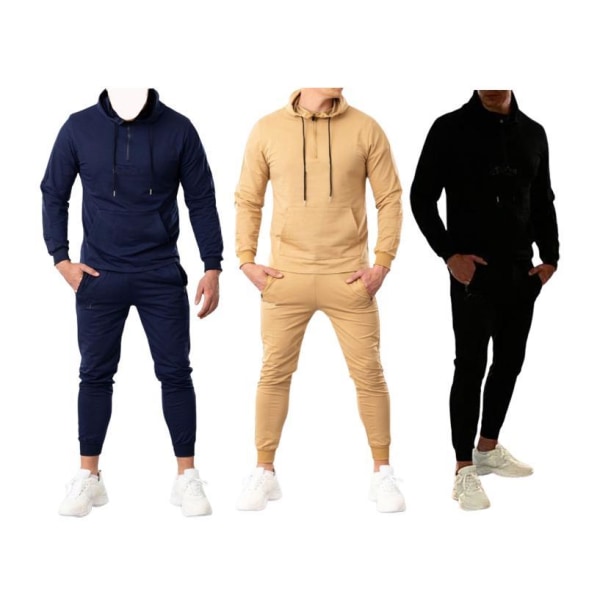 Mix og match hættetrøje og joggers Sim Fit L - blue l