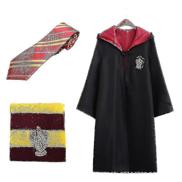 Harry Potter Cosplay Kostym Gryffindor Ravenclaw Robe Kappa Vuxen Barn Klänning / Red 155cm(11-12yesrs)