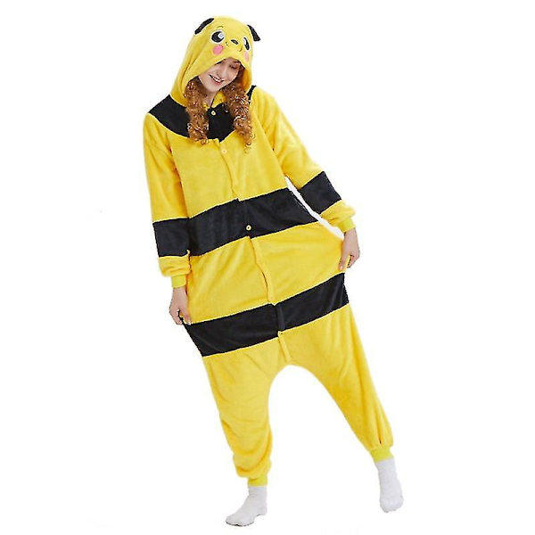 Bee Pyjamas Animal Onesie Bee -asu Halloween Cosplay -peliin - 140CM