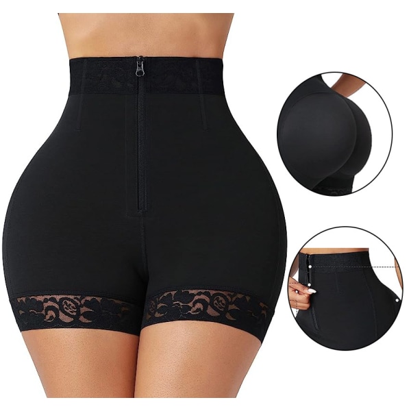 Kvinder shapewear hip lift shapewear maveplastik Black XXL