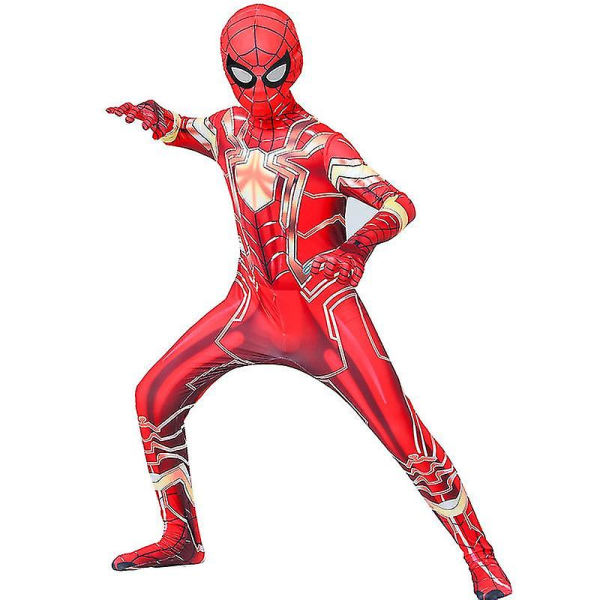 Golden Steel Spider Onesie Halloween-kostyme for voksne barn Z 180