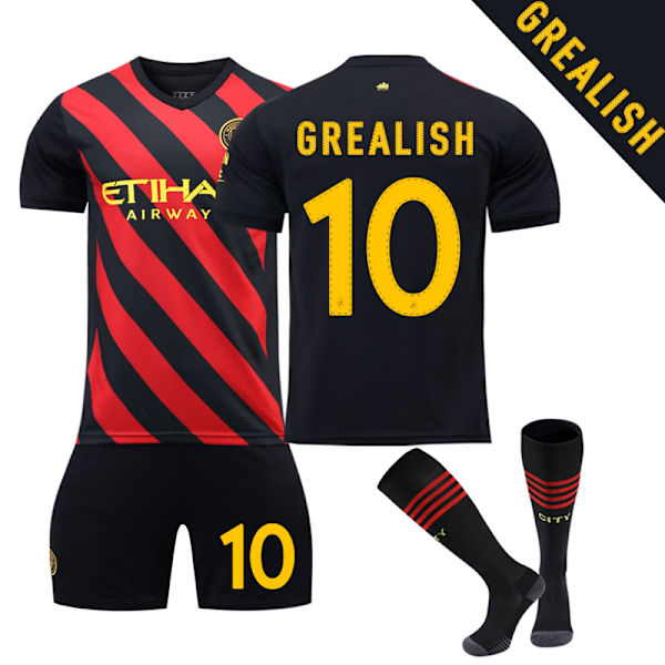 22/23 Anchester City udebane fodboldtrøje træningsdragter - GREALISH 10 M