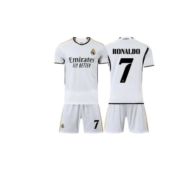 23-24 Ronaldo nr.7 Real Madrid C.f. Hjemme fodboldtrøje T-shirt yz 100