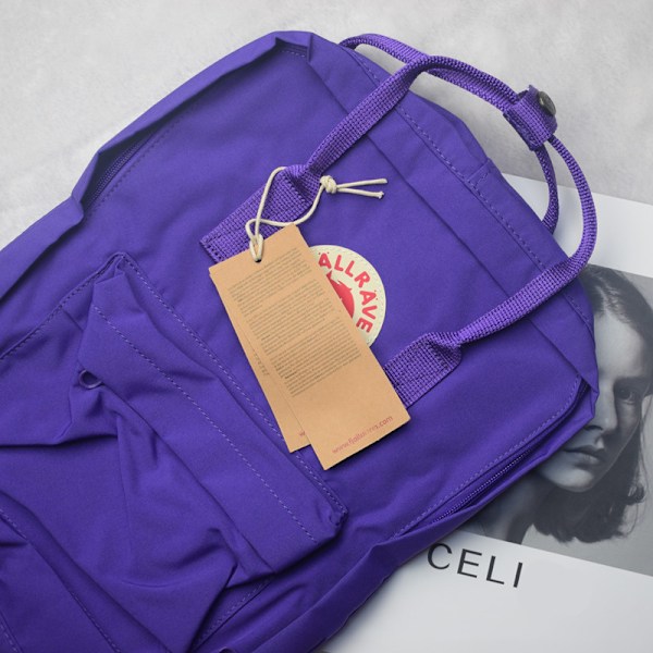 7-20L Rygsæk Laptop Taske Stor Kapacitet Gave til Børn Lilla Purple 20L