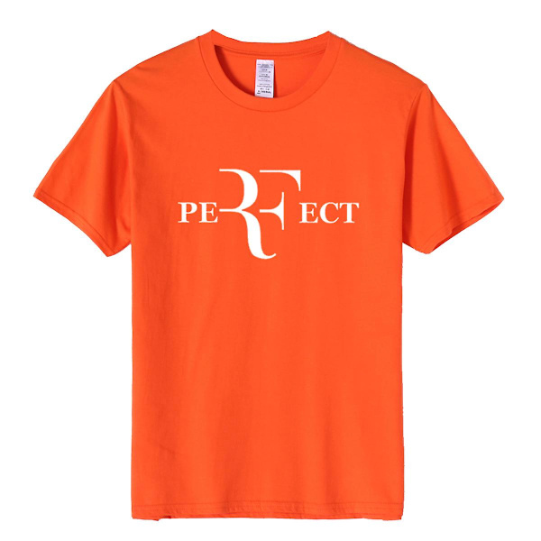Federer Tennis kortärmad bomull T-shirt med rund hals W M